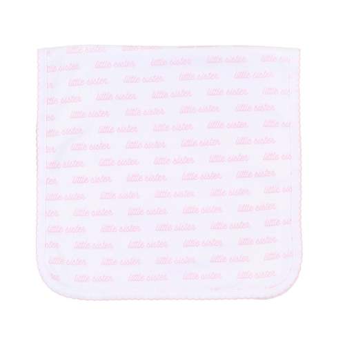 Little Sister Print Burp Cloth