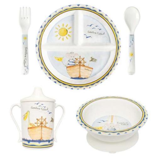 Le Cadeaux Baby Cie Dani Adventure Awaits Dinnerware Set