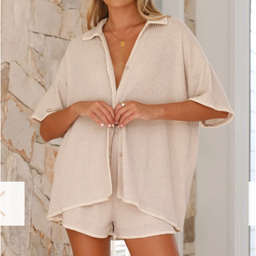 Eden Knit Top and Shorts Set - Taupe - Buy Women's Sets - Billy J