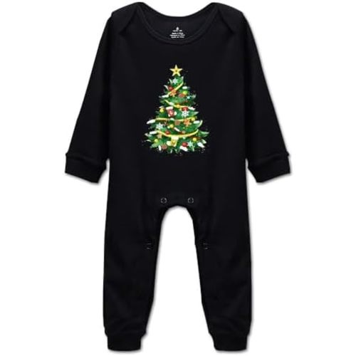 Cute Baby Bodysuit Christmas Tree Newborn Outfits Infant Cotton Rompers