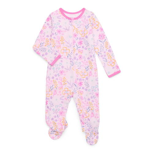 Wonder Nation Baby Boys or Girls Zip Front Footed Pajamas, Sizes Preemieie-6/9 Months