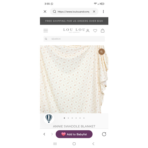 Annie Swaddle Blanket
