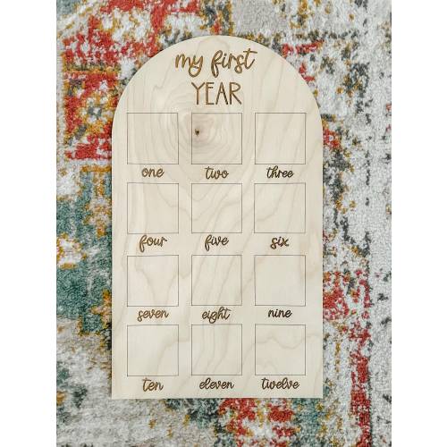 My First Year Frame | Picture Display | Baby Pictures | Baby Picture Collage | First Year Baby Photos | Baby Pictures | Baby Photo | Newborn