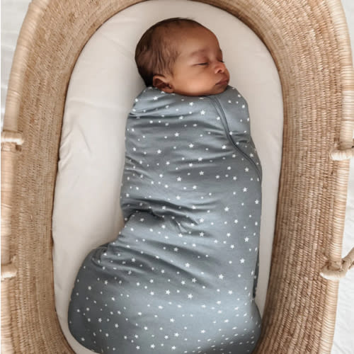 Dream Dusty Blue 1.0 TOG Bamboo Viscose Swaddle Wrap | günamüna