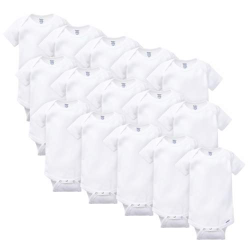 Gerber® 15-Pack Organic Baby White Onesies® Bodysuits Grow with Me Bun
– Gerber Childrenswear