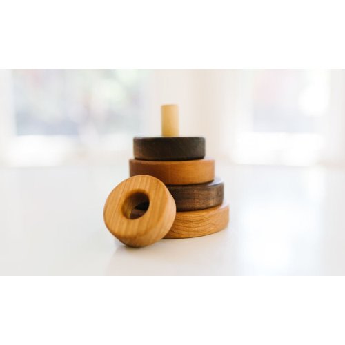 Wooden Circle Stacker by Bannor Toys