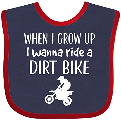inktastic Dirt Biking Motocross Future Dirt Biker Baby Bib