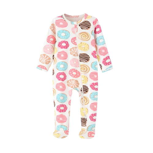 Baby Pajamas Baby Girls Footed Pajamas Winter Long Sleeve Zip Up Footed Romper Baby Onesies Pink 0 Months-3 Months