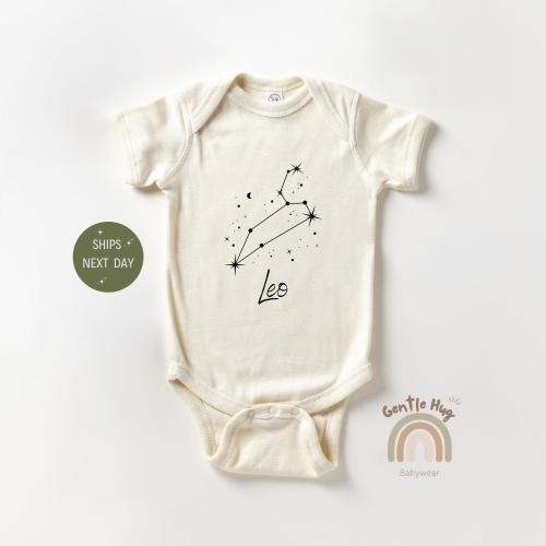 Leo Baby Onesie® - Cute Constellation Onesie® - Zodiac Baby Onesie® - Leo Baby Bodysuit - Newborn Baby Onesie® - Baby Shower Gift