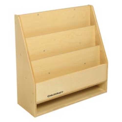 Childcraft Book Stand with Dry-Erase Panel, 3 Shelves, Wooden, 24 x 9-1/4 x 24 Inches | School Specialty