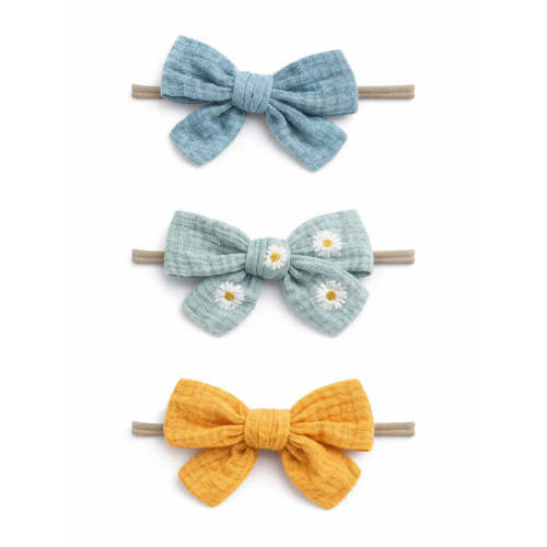3-Pack Nylon Bows, Daisy – Jena Bug Baby