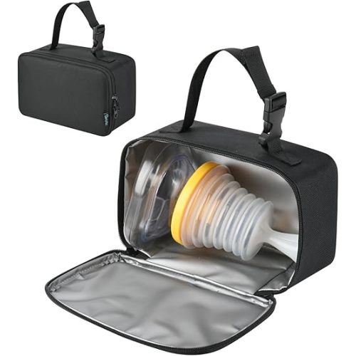 Beautyflier Travel Carrying Bag for Lifevac Home Kit, Durable Storage Bag for Airway Suction Device, Portable Travel Case with Adjustable Hand Strap for Car Home Camping Hiking (Bag Only)