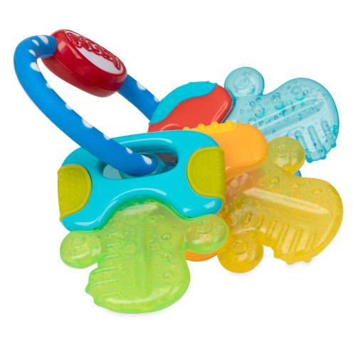 (2 pack) Nuby IcyBite Textured and Soothing Teether for Baby, Neutral