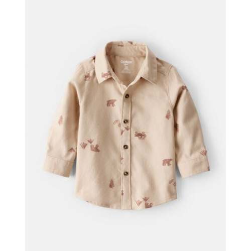 Baby Boy Outdoor Camping Button-Down Shirt - Tan - OshKosh B'gosh | Carter's