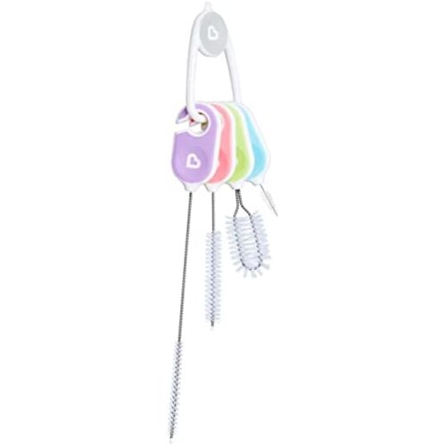 Munchkin Bottle and Cup Cleaning Brush 4 Piece Set with Key Ring