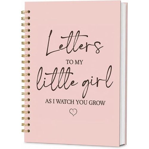 Letters to My Little Girl Notebook Journal,Mothers Day Dear Daughter Journal Notebooks Gifts for New Mom,Baby Girl Shower Gift,New Mom Gifts, Baby Journals for First Time Moms 5.5 x 8.3 Inch
