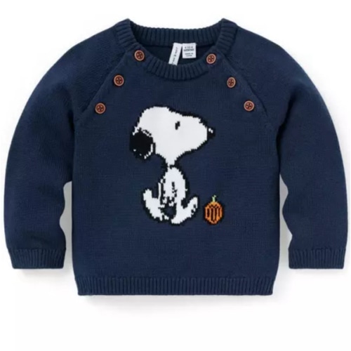 Baby Merchant Marine Peanuts Snoopy Baby Sweater by Janie and Jack