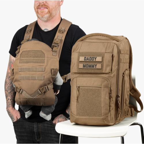 Everyday Diaper Backpack + Baby Carrier Bundle by Tactical Baby Gear