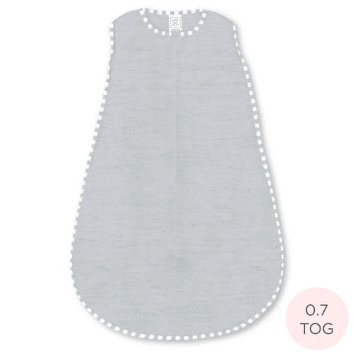 Soft Cotton Non-Weighted zzZipMe Sleeping Sack - Heathered Gray with S – SwaddleDesigns