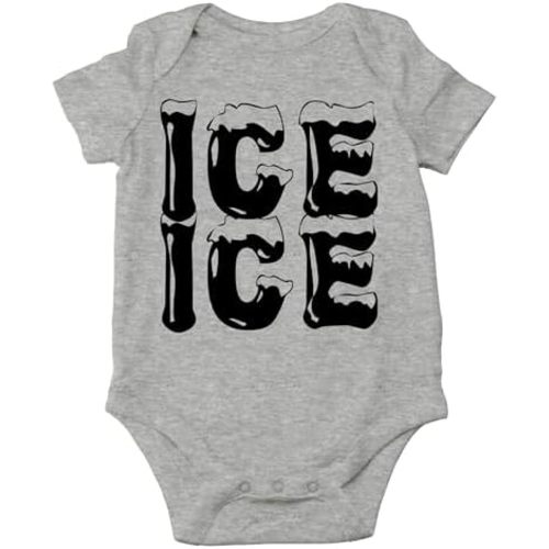 AW Fashions Ice Ice Baby Bodysuit Cute Newborn Baby Girl or Boy Clothes Adorable Infant Romper Outfit