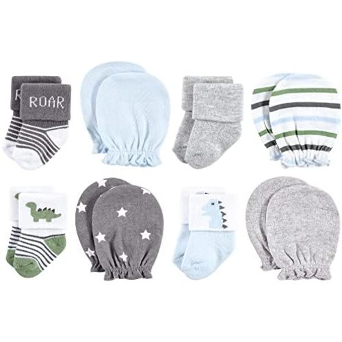 Hudson Baby baby-girls Socks and Mittens Set