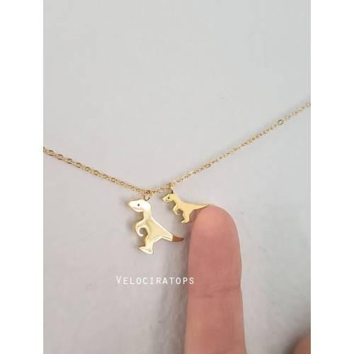 Mom and Baby Dinosaur Necklace Mama Dinosaur Jewelry for Grandma Mother Daughter Dinosaur Pendant Dainty Mother Child Necklace Dino necklace