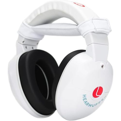 Lucid Audio HearMuffs Sounds, White - Over-the-Ear Hearing Protection for Infants & Toddlers - Includes Passive, Active & Sound Modes - Fits Children Ages 0-4 - Safe, Adjustable & Comfortable