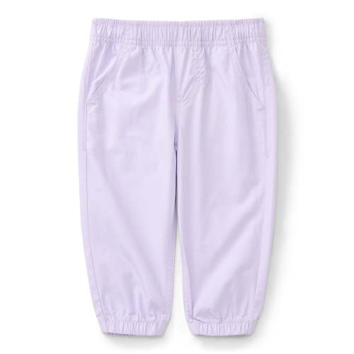 Wonder Nation Baby Girls Woven Cotton Jogger Pants, Sizes Newborn-24M