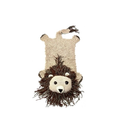 Organic Wool Play Mat + Nursery Rug | Lion, 2ft 0in x 3ft 0in