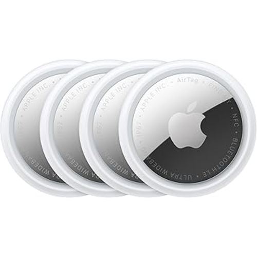 Apple AirTag (2nd Generation) - 4 Pack: Tracker for Keychain, Wallet, and More; Locator with Sound; Simple One-Tap Setup with iPhone or iPad; Key Finder with up to 1.5X Precision Finding Range*