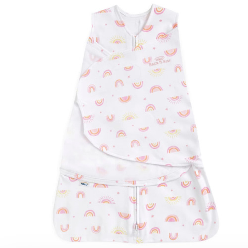 Sunshine Rainbows Cotton Newborn Swaddle | HALO