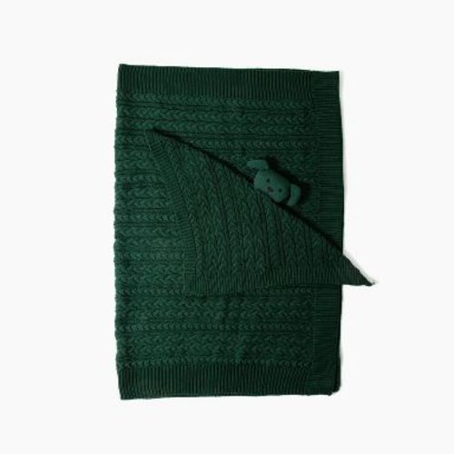 Picolette by Olivia Culpo Blanket + Lovey Gift Set - Green Puppy