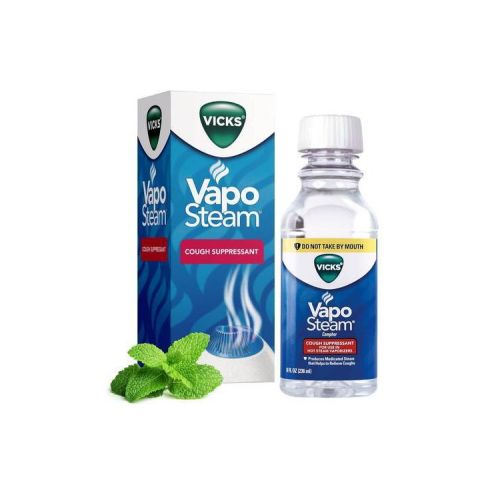 Vicks VapoSteam Liquid for Humidifiers & Vaporizers, Cough Suppressant with Camphor - 8 fl oz