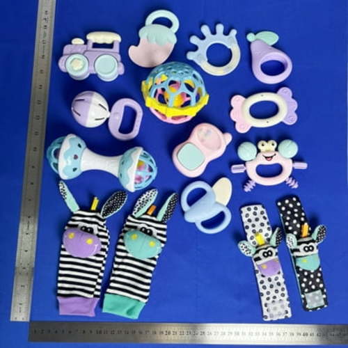 Ludolm Baby Rattles 0-6 Months: Rattles for Babies 0-6 Months Baby Rattles Toys 0-3-6-12 Months Infant Rattle Toys for Babies 0-6 Months Teething - Newborn Baby Boy Girl Rattles Set Wrist Socks