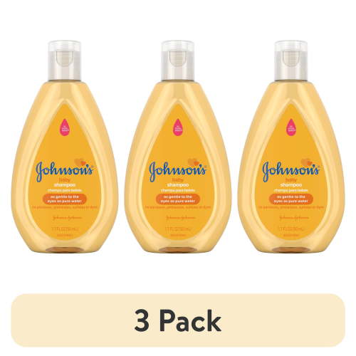 (3 pack) Johnson's Baby Shampoo with Gentle Tear-Free Formula, 1.7 fl. oz