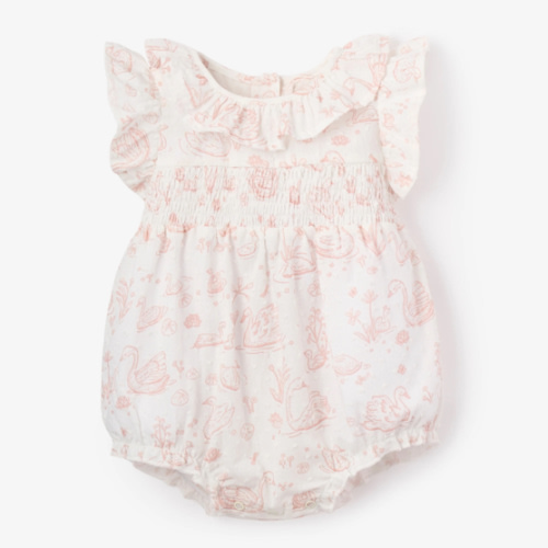 Swan Toile Swiss Dot Bubble