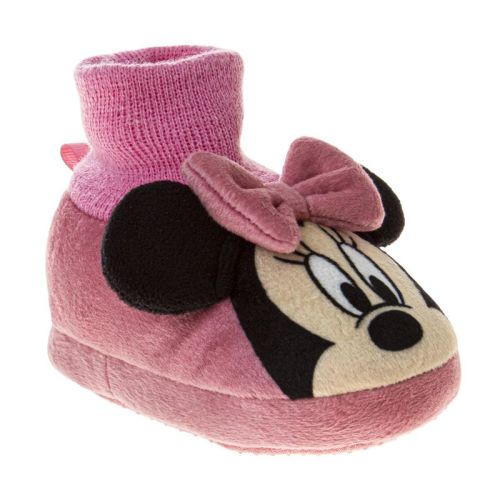 Disney Minnie Mouse Baby Girls' Slipper Bootie Shoe. (Infant)