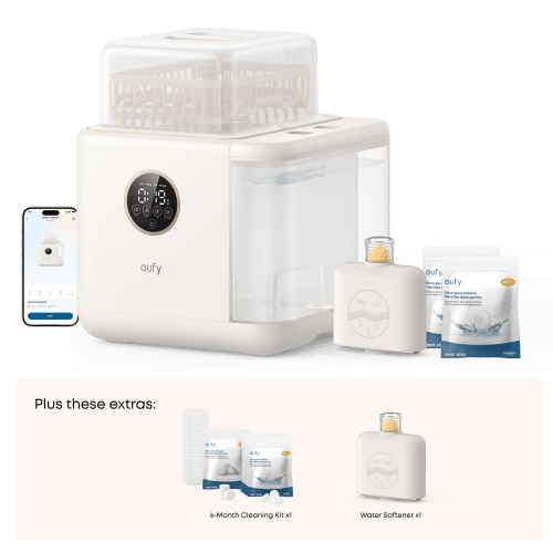 eufy Baby Bottle Washer S1 Pro + 6-Month Essential Cleaning Kit