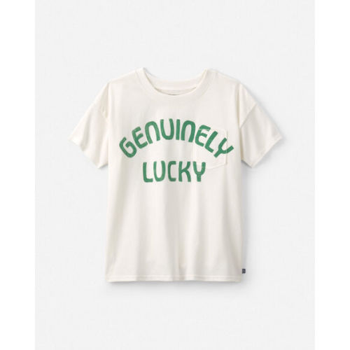 Boys 'Genuinely Lucky' St Patrick's Day Graphic Tee - Cream - OshKosh B'gosh | Carter's