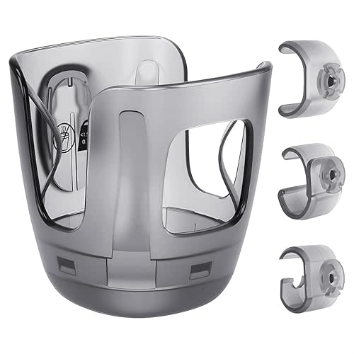 Taheng Stroller Cup Holder, Baby Cup Holder Compatible with UPPAbaby Vista, Cruz and Minu Strollers – Fits Most Cup Sizes, Quick-Release Design, 1 Pack