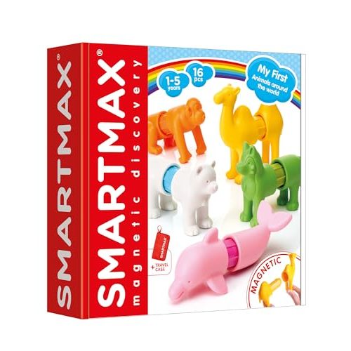 SmartMax My First Animals Around The World Magnetic STEM Building Set for Toddlers Ages 15