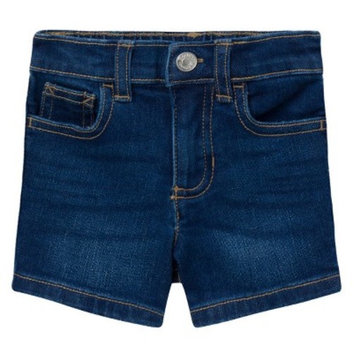 Gerber Baby Neutral Denim Shorts, Dark Blue Denim Wash, 0-3 Months