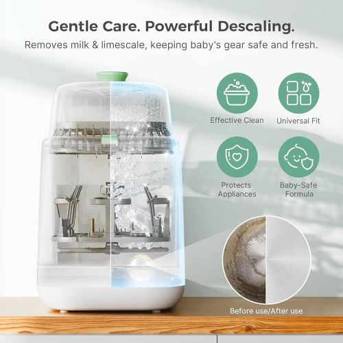 Amazon.com: Momcozy Official Descaling Tablets, Compatible KleanPal Pro Baby Bottle Washer, Descaler for Milk & Limescale Removal, 30 Count : Baby