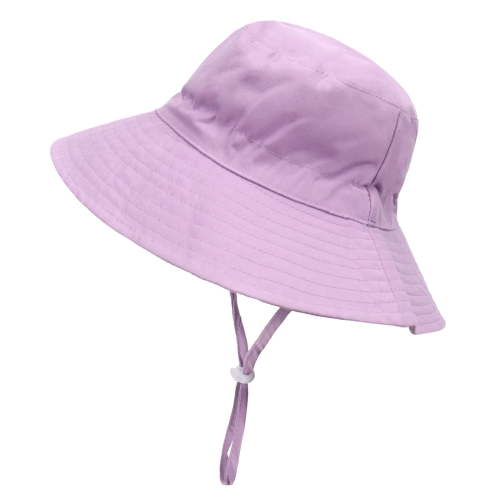 Besolor Toddler Baby Sun Hat Boy Girl Summer Cotton Bucket Hat Kids Adjustable Sun Protection Wide Brim Beach Hat