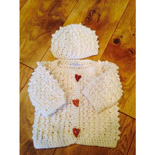 Baby Sweater Set - Cream
