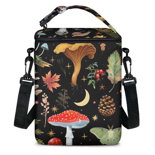 Floral Breastmilk Cooler Bag with Ice Pack Fits 4 Baby Bottles Up To 9 Ounce Insulated Baby Bottle Bag Breast Milk Cooler on the Go with Strap Baby Bottle Cooler Bag for Nursing Mom Daycare or Travel