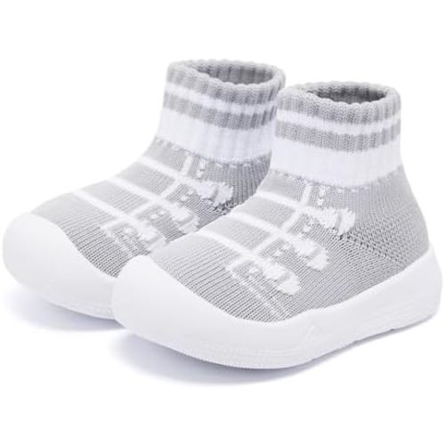 Eashi Baby Boy Girl Non-Skid Indoor Infant Walking Shoes Breathable Warm Elastic Sock Shoes with Memory Sole Protect Toes Outdoor Sneakers