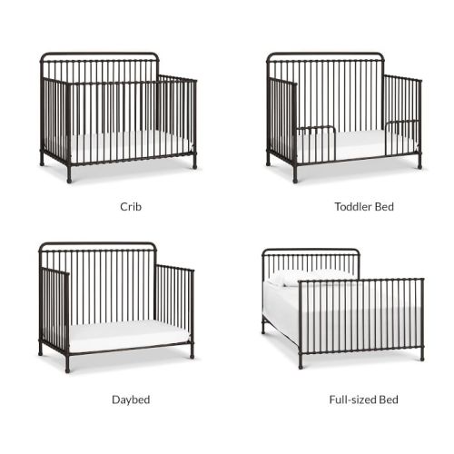 Namesake Winston 4-in-1 Metal Convertible Crib, Vintage Iron