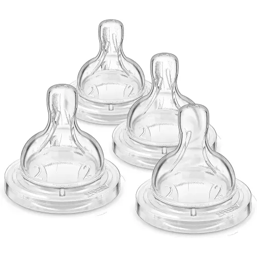 Philips AVENT Anti-Colic Baby Bottle Flow 2 Nipple, 4pk, SCY762/04