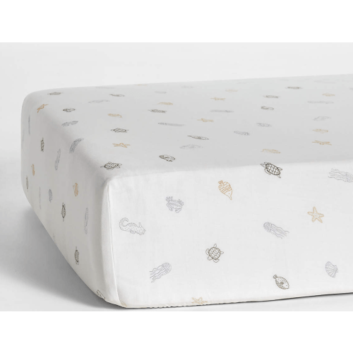 Supersoft Sea Dreams 100% Organic Cotton Baby Crib Fitted Sheet